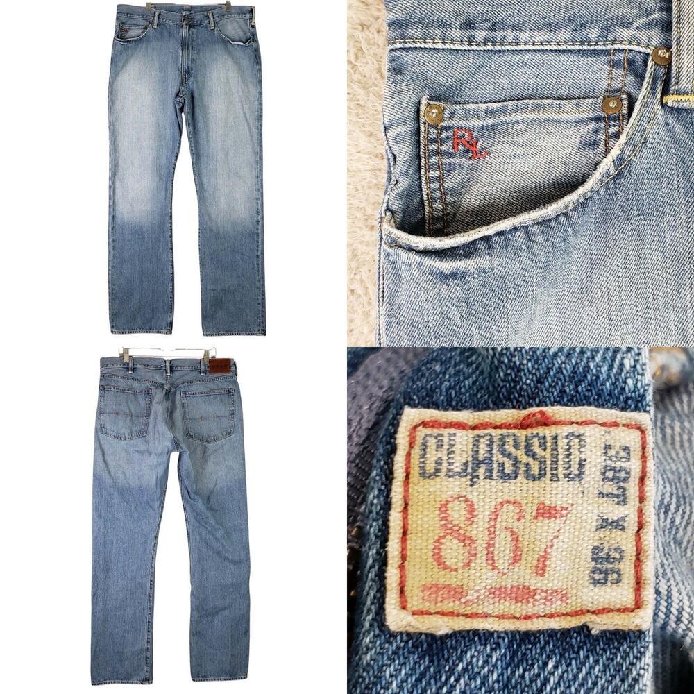 Polo Ralph Lauren Denim Jeans 867 Men’s Size 38x36 Straight Leg